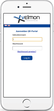 QR-portal-inloggen service management systeem